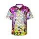 thumbnail image 1 of Fotbe Colorful Tie Dye Stained Glass 3 Camisa Hawaiana para Hombre Unisex – Camisa Casual de Verano con Botones de Manga Corta de Algodón y Lino,Small, 1 of 7