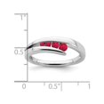 thumbnail image 3 of 1/5 Carat (ctw) Natural Ruby Ring in 14K White Gold, 3 of 5