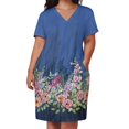 thumbnail image 2 of Le sacre du printemps: un vestido suelto con bordes florales similar al vestido de fiesta de primavera., 2 of 6