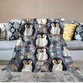 thumbnail image 2 of ARISTURING Penguin Blanket for Women Girls Soft Cozy Winter Penguin Animal Throw Blanket Plush Warm Penguin Stuff Decor Flannel Gifts Blankets for Adults Kids, 2 of 6