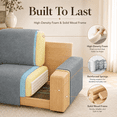 thumbnail image 6 of AAQZ 87" Comfy Sofa for Living Room, 3 Seater Chenille Fabric Couch for Small Space, Light Gray, 6 of 10