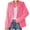 Pink, variant on IROINNID Women's Blazer Jacket Long Sleeve Solid Color Notch Lapel Outwear, Leisure Ladies Collar Slim Office Jacket Outerwear