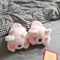 thumbnail image 1 of Cartoon Winter Slippers Kawaii Koala Plush Shoes Soft Sole Warm Flat Home Cotton Casual Shoes Couples Non-slip Pink Grey, 1 of 5