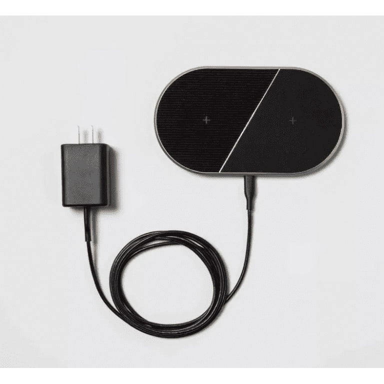 heyday Qi 10W 2 Pad Wireless Charger Black Gold Walmart