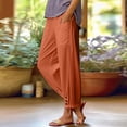 thumbnail image 2 of iHPH7 Linen Pants for Women Casual Linen Summer Outfits Boho Pants Linen Palazzo Lounge Pants Women Summer Pants Gauze Pants Flowy Linen Summer 2026 Fashion (S-5XL), 2 of 8