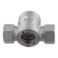 Stainless Steel 304 Sight Glass Water Flow Indicator with Impeller for ...