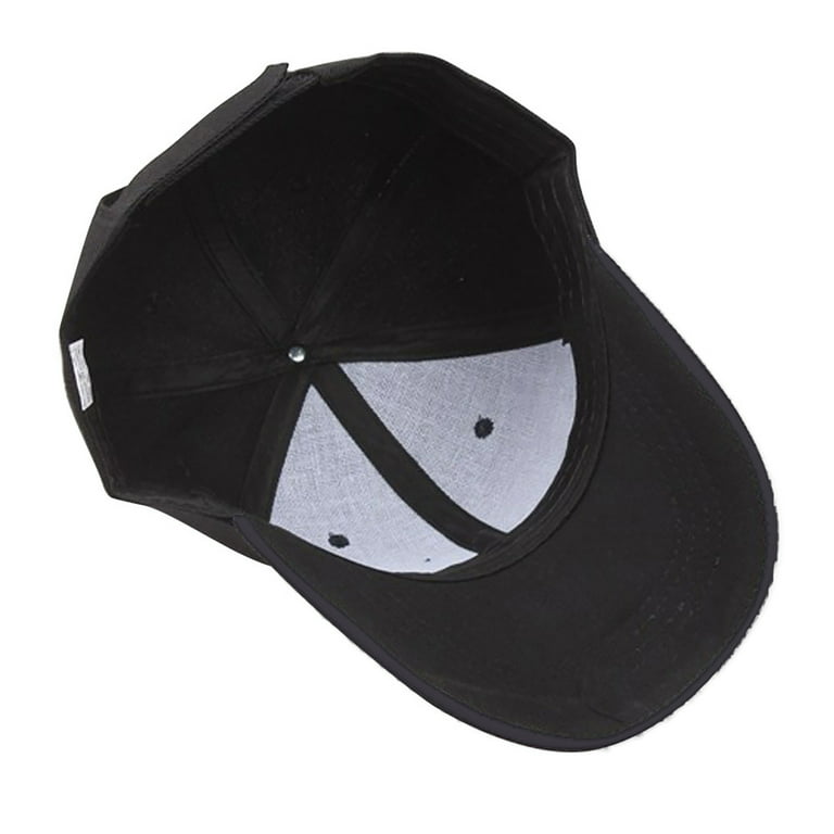 yinguo unisex baseball cap vintage washed plain baseball caps adjustable  casual dad ball hats for men women black 
