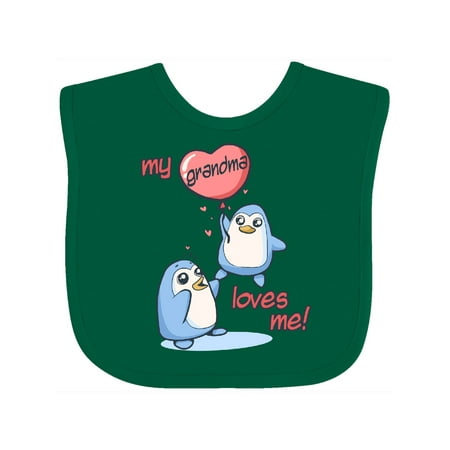 

Inktastic My Grandma Loves Me Gift Baby Boy or Baby Girl Bib
