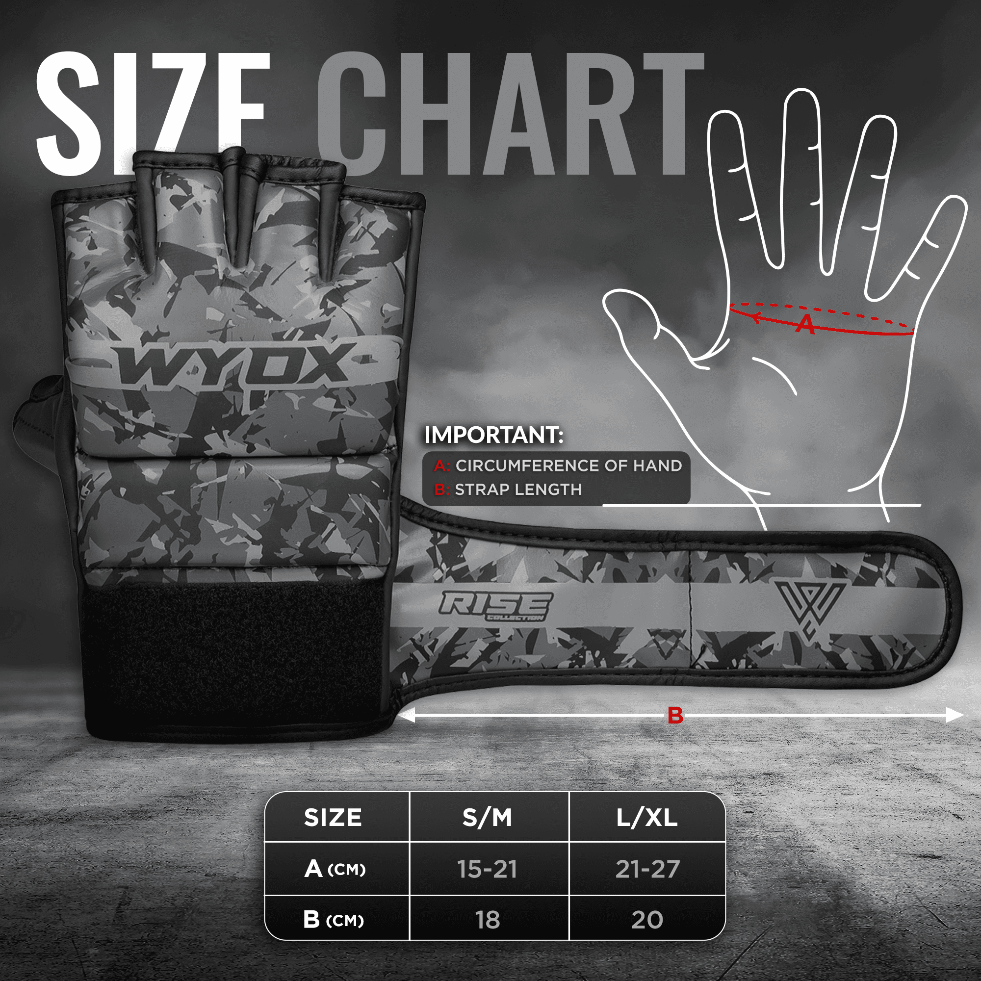 WYOX Fingerless MMA Gloves for Grappling, Sparring, Muay Thai with Fist Protection & Adjustable Wrist Support