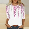thumbnail image 2 of Summer Clothes for Mature Women 2025 Vacation Blouses for Women Fashion 2025 Casual Dressy Tshirts Shirts Graphic Vintage Funny, 2 of 5