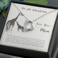thumbnail image 3 of To My Daughter Never Lose Sight From Mom Forever Necklace w Message Card, 3 of 8