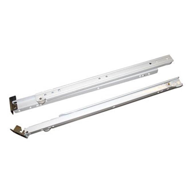 16 In. Drop Front Drawer Slide White