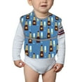 thumbnail image 6 of Zufioo Bottle And Glass Print Toddler Adjustable Waterproof Bib, 11.6x15 Inch Feeding Bib Suitable for 6-24 Month Babies, 6 of 8