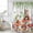 Green, variant on Pastoral Mushroom Fox Shower Curtain, Waterproof Shower Curtains for Bathroom, Watercolor Eucalyptus Botanical Washable Fabric Bathtub Curtain Set Bath Decor with 12 Hooks 48"x72"