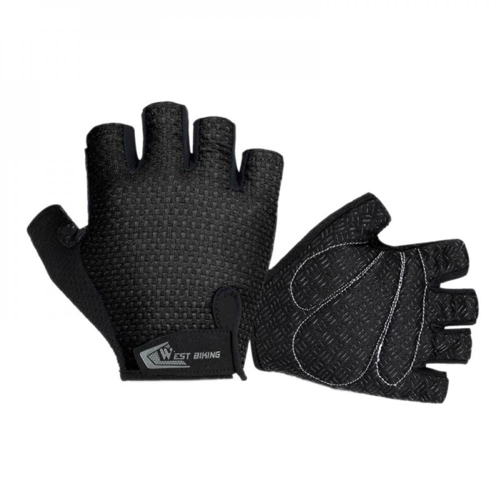 one pair BLACK wolfbike cycling bike gloves Polyester,Lycra road mountain use 