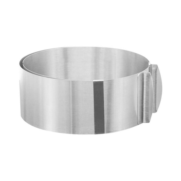 Adjustable Cake Ring 6 To 12 Inch:Stainless Cake Rings for Baking Telescopic Round Ring for Cakes Bread Cookies Chocolate Baking Extra High Different Height Dimensions