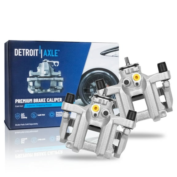 Detroit Axle - 2pc Rear Brake Calipers for 2016-2021 Honda Civic 2019-2022 Insight Disc Brake Calipers w/Brackets 2017 2018 2019 2020 Replacement Assembly