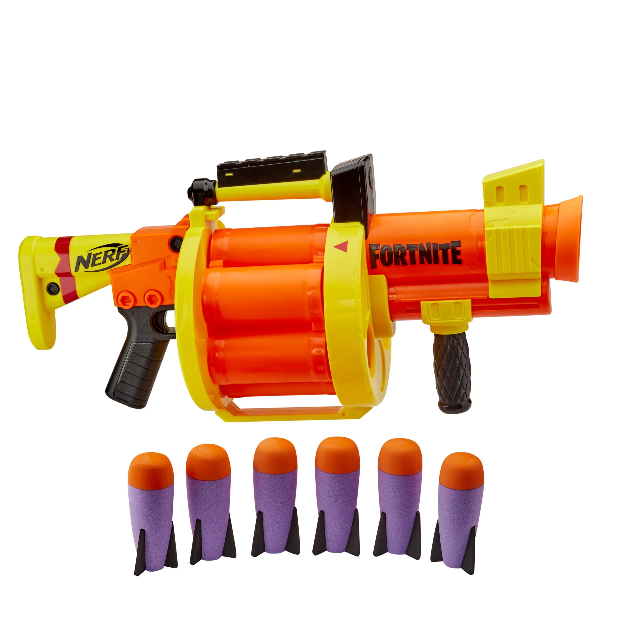 drivende couscous Mandag Nerf Fortnite GL Blaster, Includes 6 Official Nerf Darts, Drum and Shield -  Walmart.com