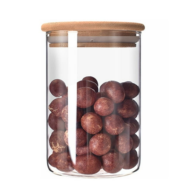 Bocal de Rangement en Verre pour Cuisine, Grande Capacité, Bocal de Rangement pour l'Organisation du Rangement des Aliments