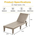 thumbnail image 3 of EasyUp Outdoor Chaise Lounge Recliner - Adjustable Angles, Waterproof & Lightweight | Durable Indoor/Outdoor Lawn Chair for Ultimate Relaxation, 3 of 7