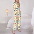 thumbnail image 3 of Vsdgher Colorful Squirrel Pajamas Set Long Sleeve Sleepwear Womens Button Down Nightwear Pj Sets-Small, 3 of 7