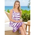 thumbnail image 4 of HAPPY BAY Women's Beachwear Swimsuit Coverups Summer Swim Beach Cover ups for Swimwear Women Bathing Suit Spaghetti Dress 12-14 Violet_AC194, 4 of 5