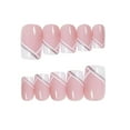 thumbnail image 5 of Fofosbeauty Short Square Press on Nails, Full Cover Fake Nails, French Elegant BBR White, 5 of 8