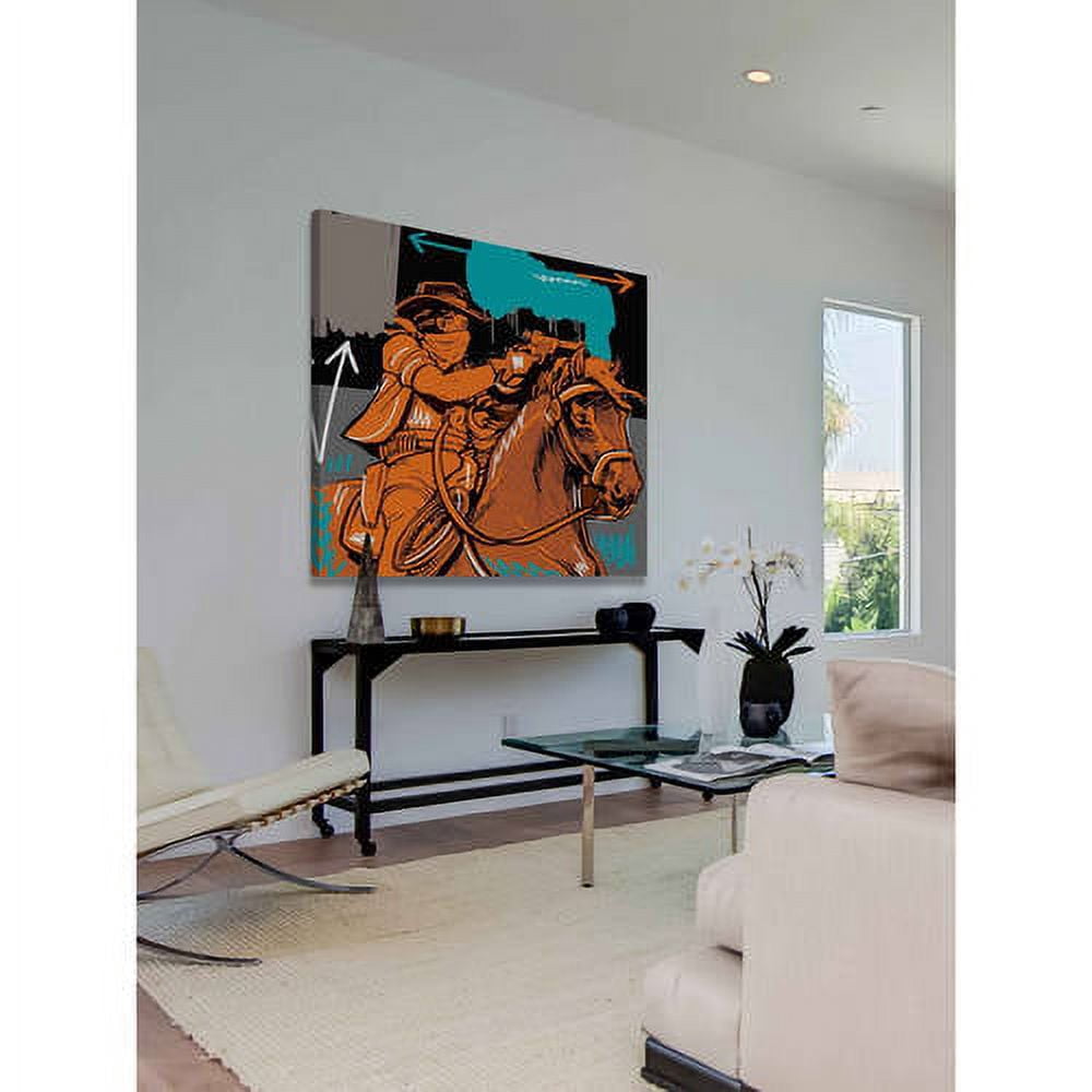 Marmont Hill "Raider II" by Josh Ruggs Painting Print on Wrapped Canvas