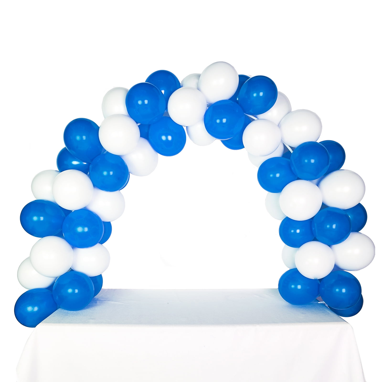 Celebration Tabletop Balloon ArchMidnight Blue White