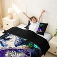 thumbnail image 3 of Metsweet Animal Dragon Tiger Unicorn Twin Duvet Cover, Japanese Style Twin Bedding,Black Reversible,2pcs,1 Duvet Cover and 1 Pillowcase, 3 of 6