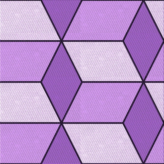 Ahgly Company Indoor Square Patterned Blossom Pink Area Rugs, 8' Square