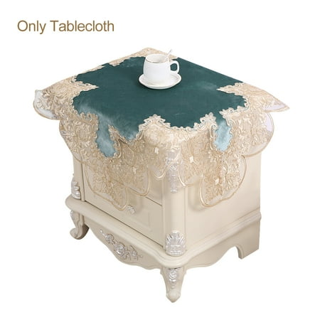 

Clearance For End Table Bedside Cabinet Tablecloth Square European Style Fade Proof Lace