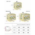thumbnail image 2 of Yellow Lemon Toaster Cover 4 Slice, Large Kitchen Appliance Covers, Summer Botanical Plaid Elegant Pastoral Toaster Oven Cover with Loop, Bread Machine Cover Polyester Dust Cover Protection, 2 of 4