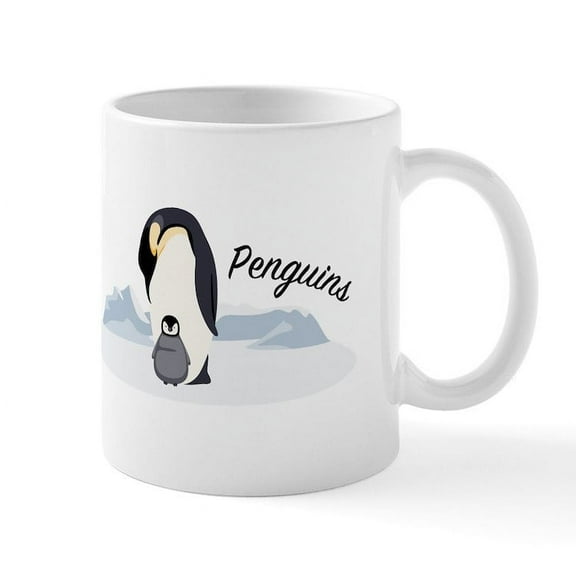 CafePress - Penguin Mugs - 11 oz Ceramic Mug - Novelty Coffee Tea Cup