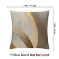 thumbnail image 4 of Acheng Off White Beige Gold Cushion Case Luxury Modern Square Throw Pillow Cover Decorative Pillow for Couch Sofa Living Room Bedroom Car 22x22in, 4 of 7