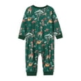thumbnail image 6 of Family Matching Christmas Pajamas, Baby Romper/Animal Pattern Long Sleeve Tops and Pants Sleepwear Set, 6 of 9