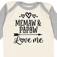 thumbnail image 4 of Inktastic Memaw and Papaw Love Me Girls Long Sleeve Baby Bodysuit, 4 of 5