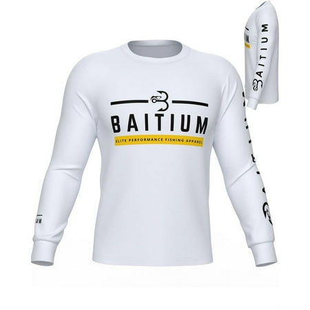 Baitium Fishing Shirt for Men Outdoor Long Sleeve Fishing Shirt Hiking Running Sun Shirt Rash Guard UPF 50+