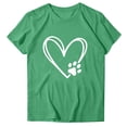 thumbnail image 4 of PNTUTB Women's Heart Print Valentine's Day Crew Neck Short Sleeve Casual Relaxed Comfortable T Shirts, 4 of 6