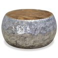 thumbnail image 2 of vidaXL Coffee Table Aluminium Teak 60x60x30 cm, 2 of 5