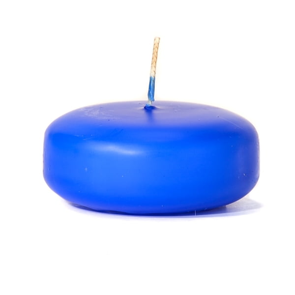 1 Pc Royal Blue Floating Candles Small Disk 2.38 in. diameter x 1 in