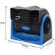 thumbnail image 2 of Ventilador de aire de refrigeración para coche, 12 V, para vehículo, furgoneta, velocidad automática, ventilador silencioso ajustable, ventilador para salpicadero de coche eléctrico, azul, 2 of 5
