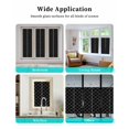 thumbnail image 6 of Window Privacy Film, Black White Rhombus Plaid UV Sun Blocking Window Tint Film Heat Control One Way Blackout Window Film, Classic Modern Geometric Abstract Art Non Adhesive Static Cling 35.4x78.7 In, 6 of 7