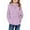 Purple, variant on Boys Girls Long Sleeve Hoodie Tops Casual Long Sleeve Pullover With Pockets, Thick Winter Warm Jacket Leisure For Kids,Size:4-5 Years