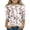 White, variant on Grblisyd Shirt for Teen Girls 3/4 Length Sleeve Round Neck Shirts Graphic Blouses Fall Winter Pullover Cute Tops