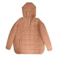 thumbnail image 5 of GEWSEY Women's Quilted Pullover Puffer Jacket Packable Hooded Oversize Winter Coat Tops (Khaki, XL), 5 of 8