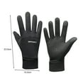 thumbnail image 6 of BAETEUY Unisex Winter Cycling Gloves, 1 Pair, Thickened, Plush, Lined, Waterproof, Touchscreen, Great, Grip, Palm, Anti-slip, Cold, Weather, Driving, Skiing, Skating, Gloves, 6 of 7