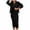 Black, variant on Letdown Two Piece Dress Set for Women Long Sleeve Ribbed Knit Cardigan Tops and Tank Bodycon Midi Dress Fall Winter Outfits (Black, L)