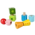 thumbnail image 6 of Hape: Twist & Turnables - Colorful Wooden Shapes Blocks, Building Toy, Nuts & Bolts Assembly, Mix & Match Construction Play, Toddler & Kids Ages 2+, 6 of 8
