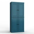 thumbnail image 5 of 100% Solid Wood 32" Bathroom Cabinet with Solid Doors and Adjustable Shelves, 5 of 6
